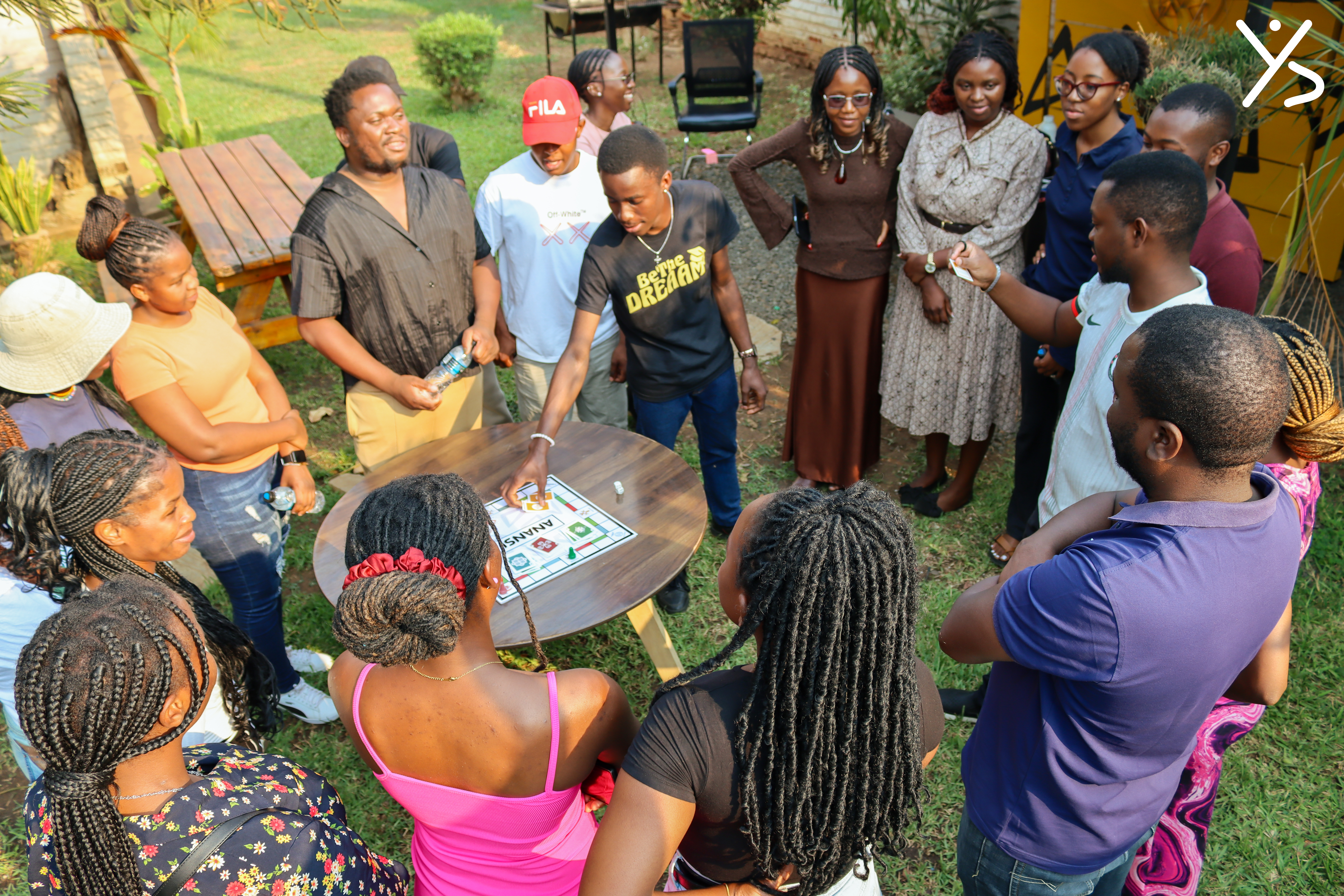 Young people engaged in a creative Rugare YouthScape activity